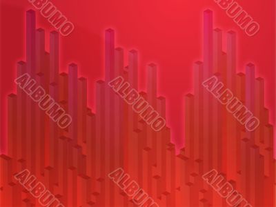 3d columns illustration