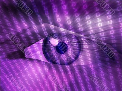 Electronic eye illustration