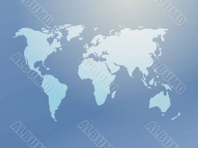 Map of the world illustration