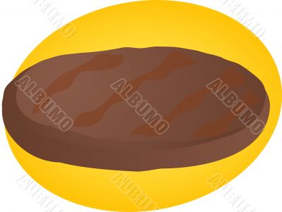 Cooked burger