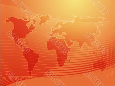 Map of the world illustration