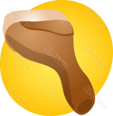 Roast chicken drumstick