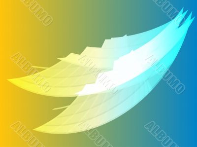 Wavy glowing colors