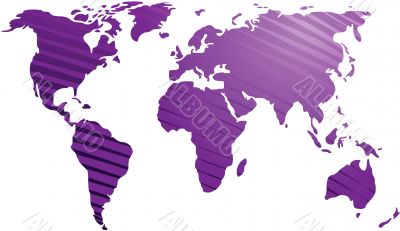 Map of the world illustration