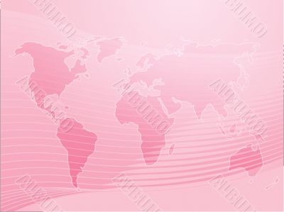 Map of the world illustration