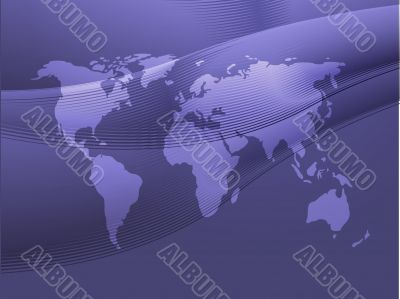 Map of the world illustration