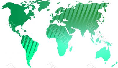 Map of the world illustration