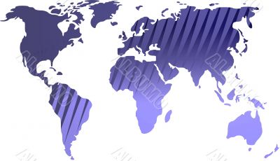 Map of the world illustration