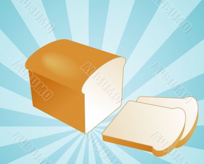 Sliced bread illustration