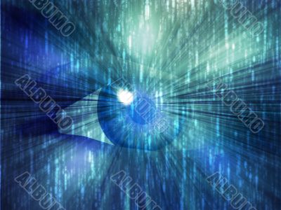 Electronic eye illustration