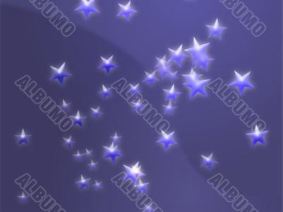 Flying stars illustration