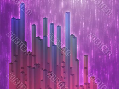 3d columns illustration