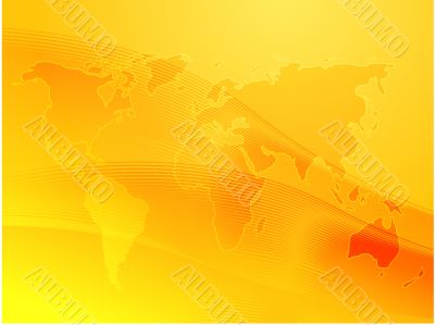 Map of the world illustration