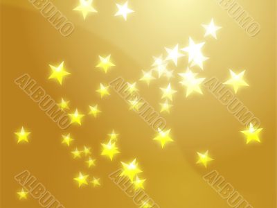 Flying stars illustration