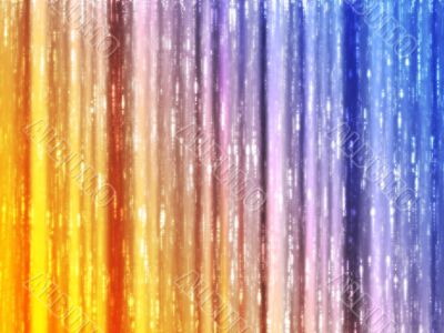 Streaks of multicolored light