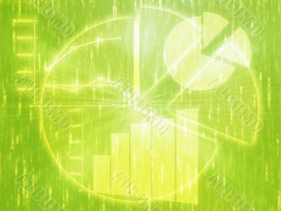 Spreadsheet business charts illustration