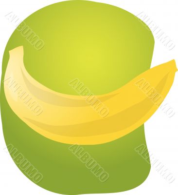 Banana fruit illustration