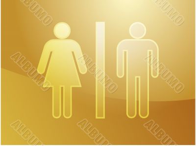 Toilet symbol illustration