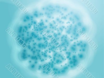 Bacterial cell growth illustration