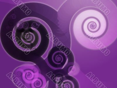 Abstract spiral swirls