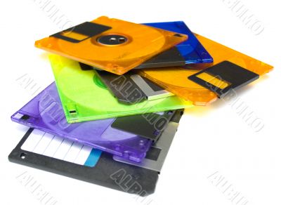 several diskettes 2