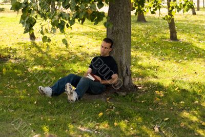 Man Resting Outside