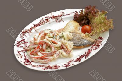 Fish with vegetables