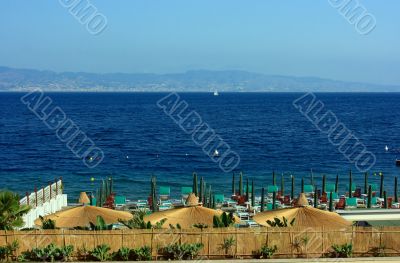 Beach against Sicily