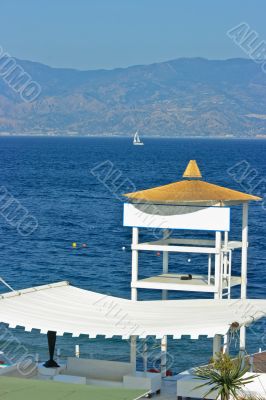 Beach detail - resque tower