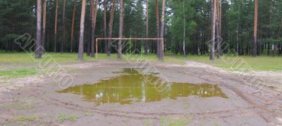 Rural football ground