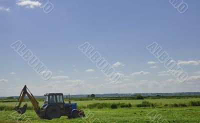 Tractor in the field