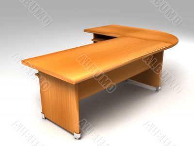 three dimensional office desk