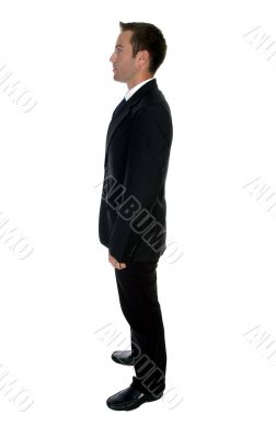 side view of businessman