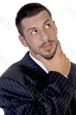 thinking young executive