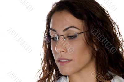 closeup of woman face