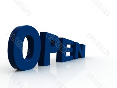 three dimensional open text