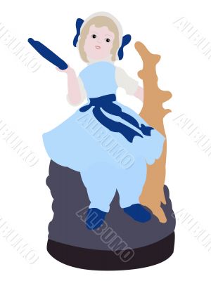 beautiful porcelain doll