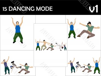 rocking male dancers