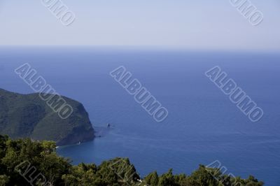 Nice blue lagoon of the mediterrian sea