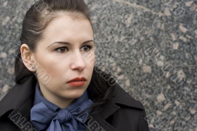 attractive brunet woman