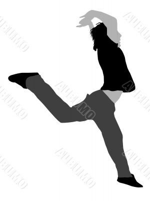 leaping young fellow