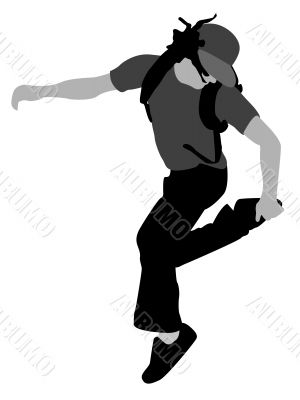 man holding his one leg