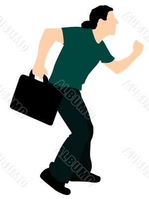 professional man with bag