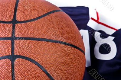 Basket ball with t-shirt