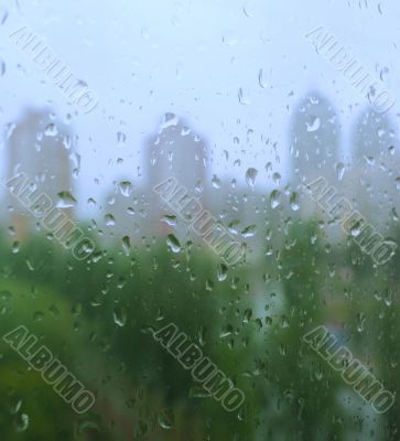 rain drops on a window