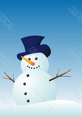 Vector snowman