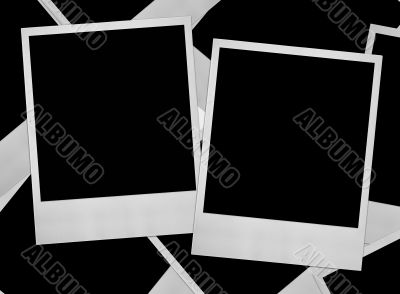 group of photo frames