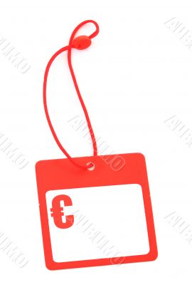tag with Euro symbol
