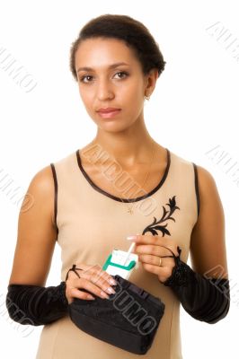 woman with cigarette