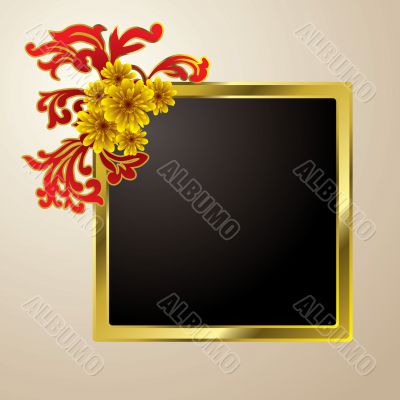 floral picture frame